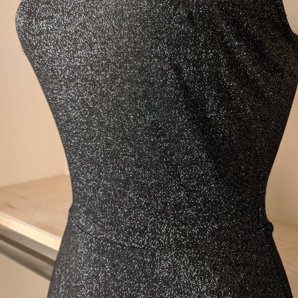 H&M Sparkly Black Holiday Fit and Flare Dress - Picture 2 of 4